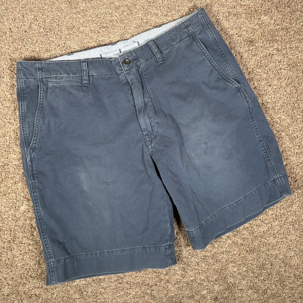 Polo Ralph Lauren Mens Navy Blue RLPC Nautical Flag Chino Shorts‎ Size 36